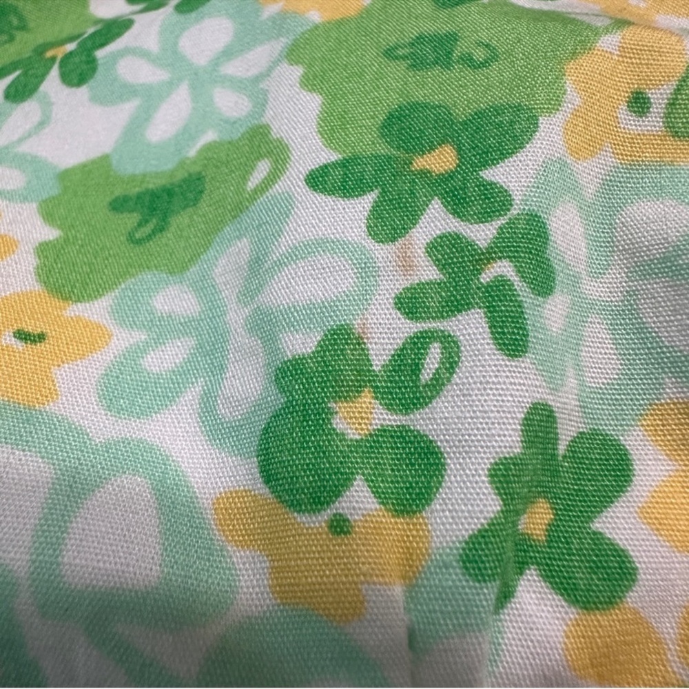 Lilly Pulitzer frog shift dress vintage white tag green yellow white cotton - Picture 8 of 8